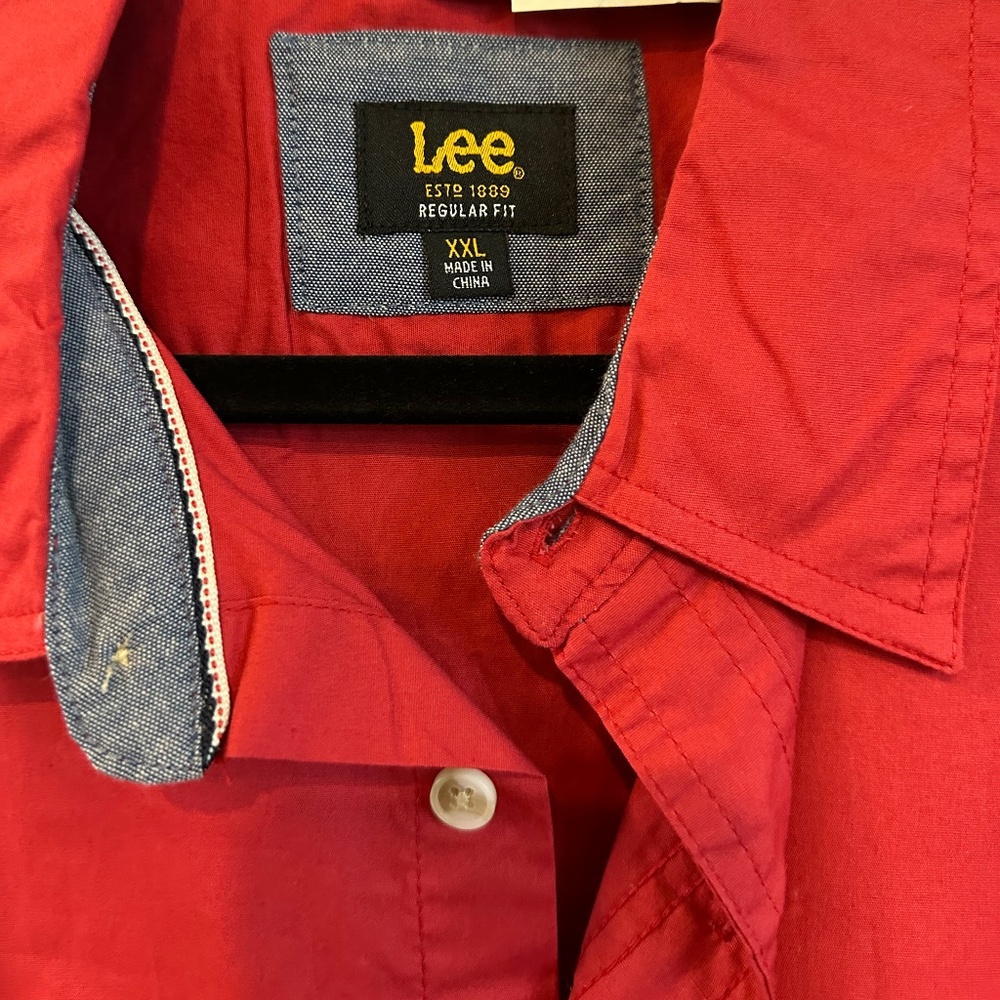 New never been used red shirt